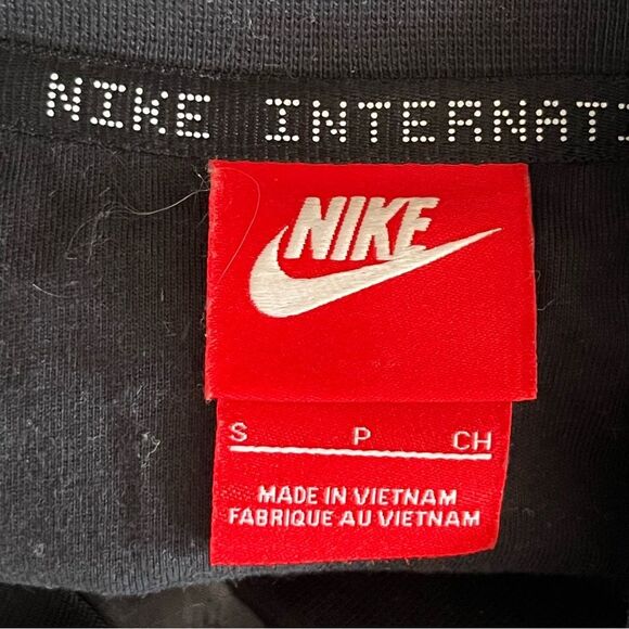 Nike Tie Dye Bomber Jacket Size Small Black and White Neutral Lightweight Coat - Picture 9 of 12